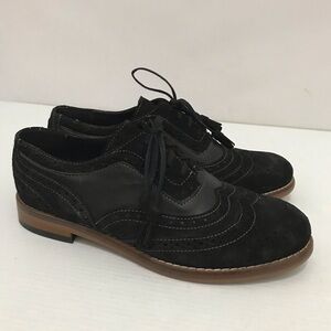 Girotti Black Leather/Suede Oxford Women’s Size 39